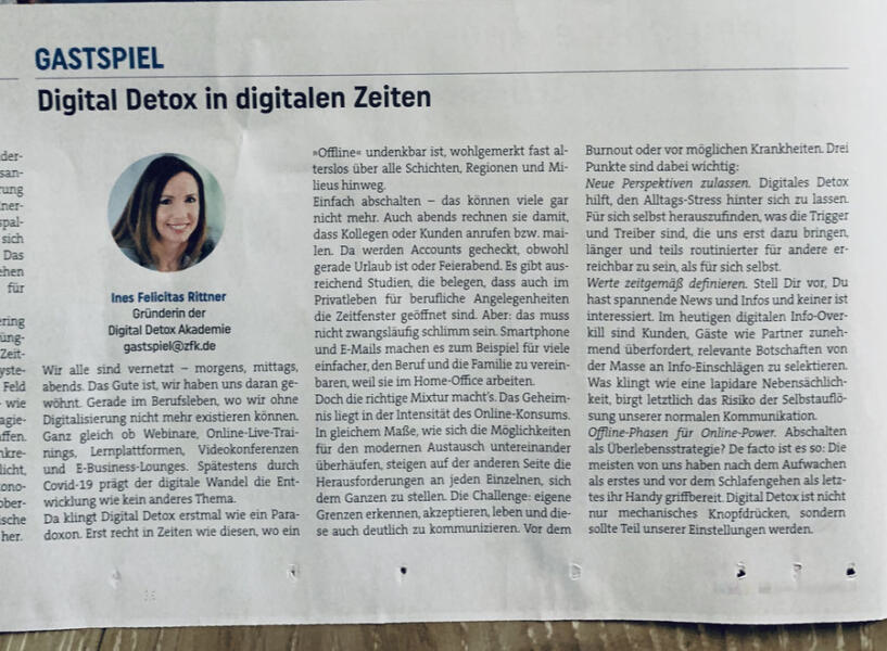 Kommunale Wirtschaft und Digital Detox